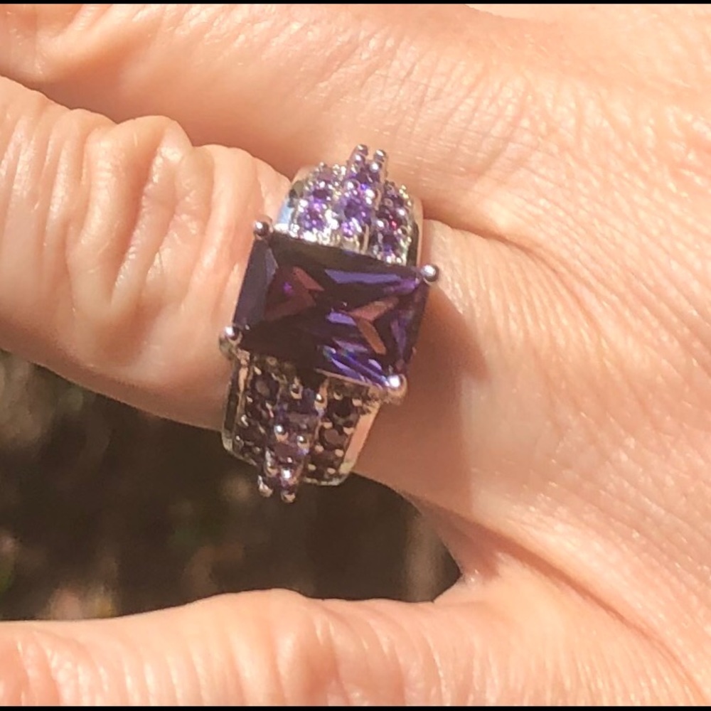 London Purple Amethyst Ring